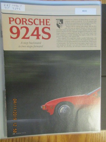 205 porsche article road - article, or