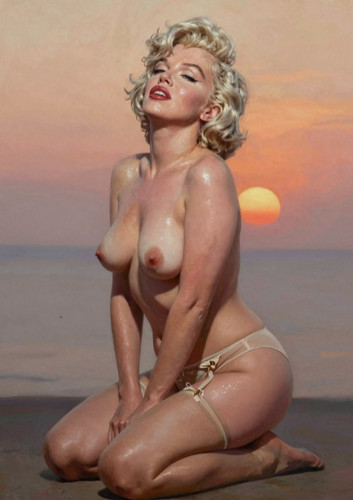 Marilyn monroe sunset - sunset,