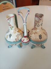 Superbe Et Rare Huilier Vinaigrier Faience Fine De Sarreguemines 