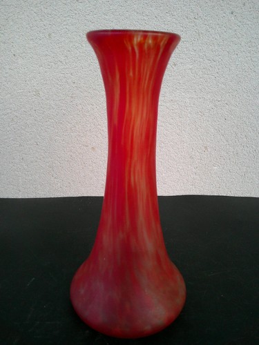 Vase art deco pate verre - en,