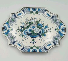 Delft De Porceleyne Fles Blue Floral Wall Hanging Plate