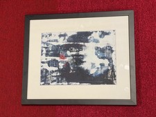 Tableau abstrait signé 1972
