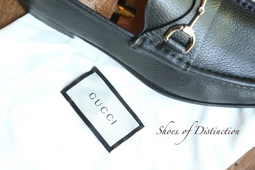 Mocassins gucci cuir noir - gucci, en