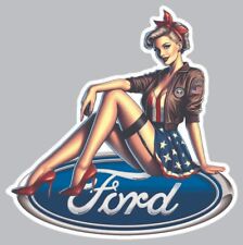 STICKER PIN UP US ARMY FORD USA PINUP AMERICAIN AMERICA LOGO AUTOCOLLANT FZ053