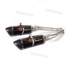 For Suzuki Hayabusa GSX1300R 2008-2020 Dual Exhaust Mid Link Pipe Slip On System
