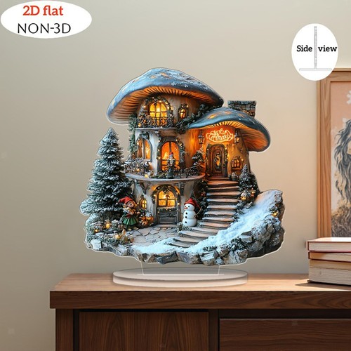 Décoration noël plate - 2d,
