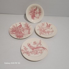 Dinette Terre De Fer  Assiettes   Coupe Haute  Compotier  Oiseau Lunéville...