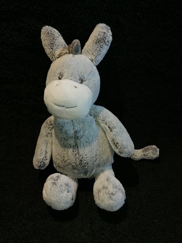Doudou peluche âne gris - doudou,