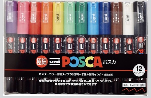 Uni posca 1m12c jeu - uni,