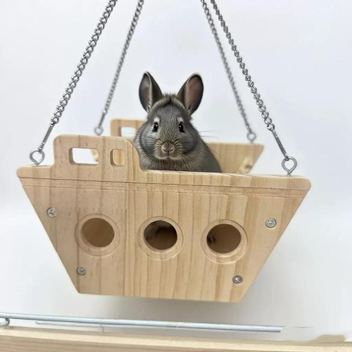 Hamac bois pour - en, chinchilla
