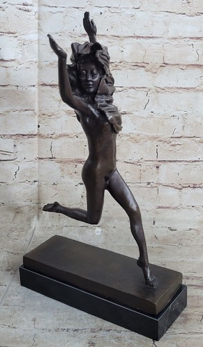 Western art déco sculpture - western, nu