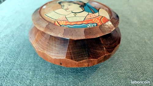 Boîte bois vintage - bois,