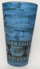 Rare Verre / Vase Signé Alain