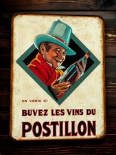 Plaque métal Vin du Postillon