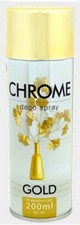 1 Bombes Peinture Chrome Or Doré Effet Miroir Gold Aérosol Spray 200 ml
