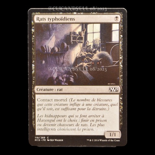 Carte mtg 118 rats - 118,