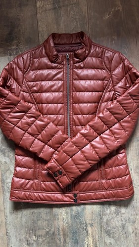 Doudoune simili cuir - simili,