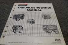 2006 Honda EG650 EM650 EX650 EX700c EX800 Generator Troubleshooting Manual xz