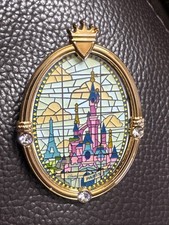 Disneyland  Paris 2005 Sleeping Beauty Castle  Stained Glass Pin