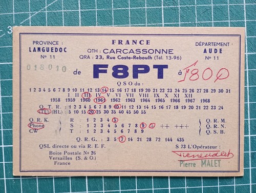 Br0513 carte radio amateur - br0513, qsl