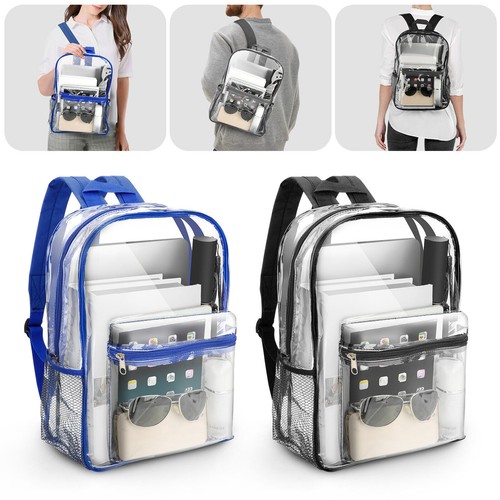 Clear backpack heavy - clear, pvc