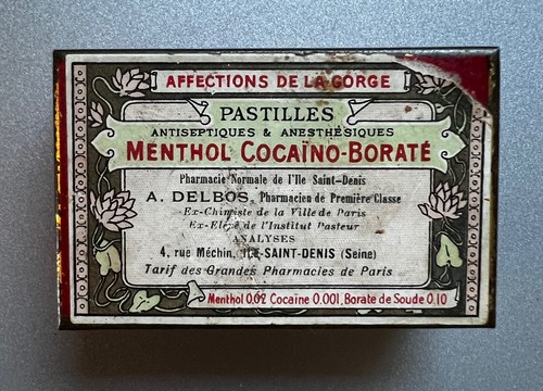 Ancienne boite tole - tole, pastilles