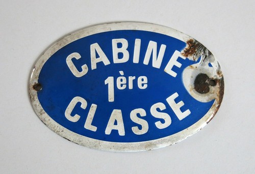 Cabine 1ère classe plaque - 1ère,