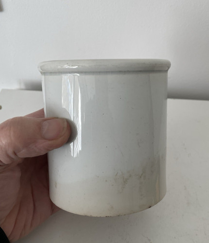 Ancien pot confiture creil - ancien,