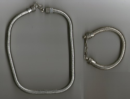 Collier bain argent indien - collier, le