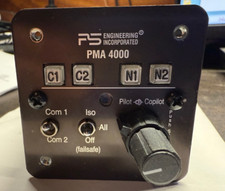 PS Engineering PMA 4000 Avionics Audio Panel - Compact design - 2.25"