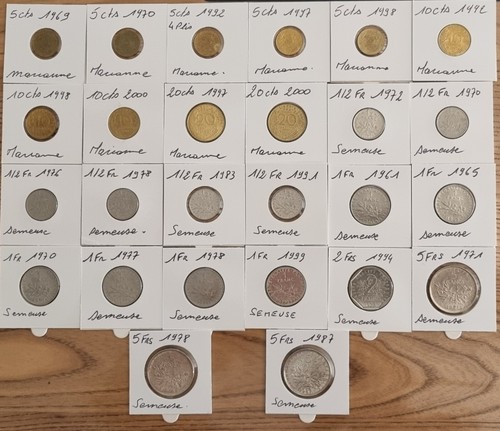 Lot monnaies francaise - monnaies,