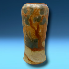 Vintage 2002 Florida Faience Pottery Martin Cushman Tree Glazed Mission Style