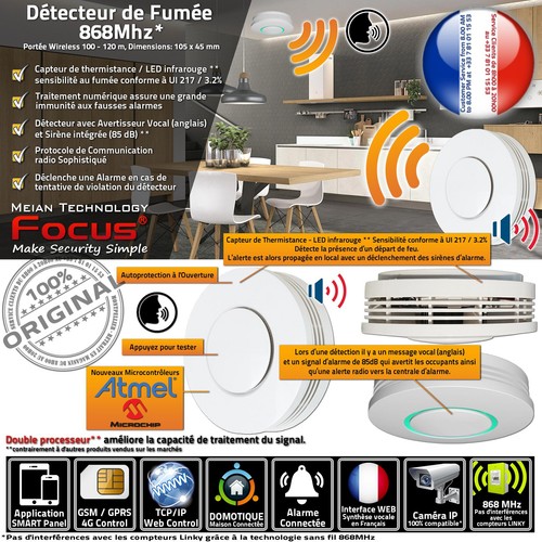 Détecteur fumée 2105r - détecteur, md-2105r