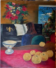 Grande huile sur panneau