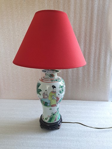 Lampe potiche porcelaine - potiche,