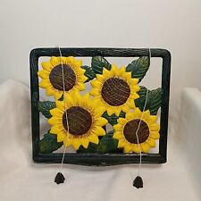 ? iPad Tablet Book Holder or Lectrine (Cast Iron) Sunflower Decor
