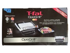 T Fal | NEW OptiGrill Stainless Steel Electric Grill 4 Servings 6 Cooking modes