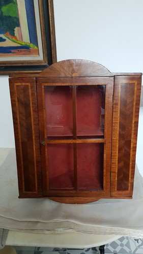 Vitrine angle placage - en,