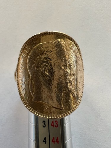 Bague pièce francs - 20,