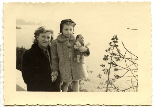 Female and little girl with - and,
