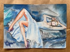 KEES VAN DONGEN Dessin sur papier (fait main) signé et estampillé art vintage...