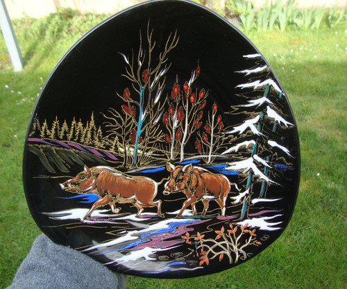 Assiette décorative émaux - décorative, de