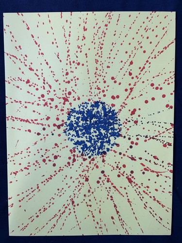 Art contemporain encres sur