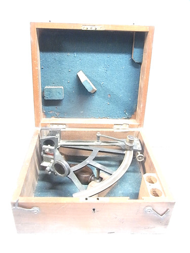 Sextant bronze objet - sextant,