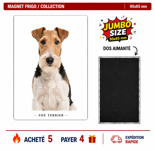Magnet fox terrier 90x65 - terrier,