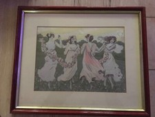 tapisserie ancienne sous cadre