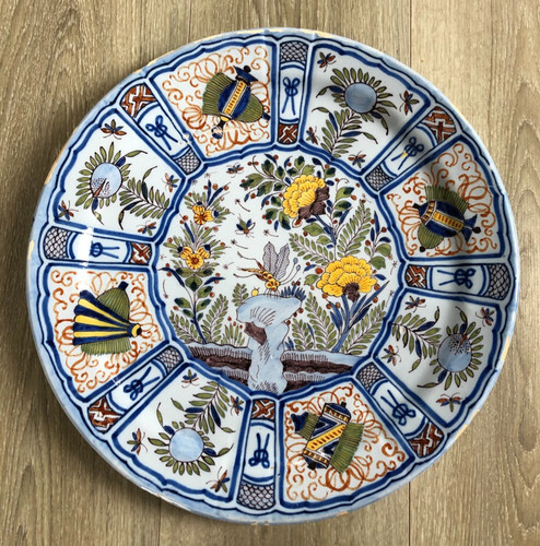 Ancien grand plat faience - plat,