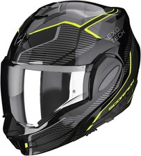 Casque modulable Scorpion EXO-Tech Evo Animo Noir-Jaune Fluo XL SCORPION