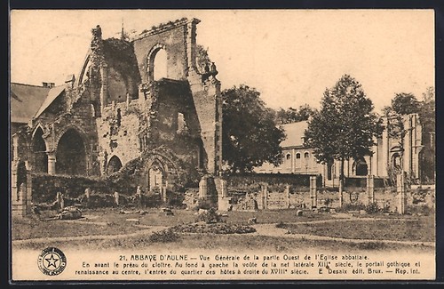 Cpa aulne abbaye vue - cpa, l´abbaye,