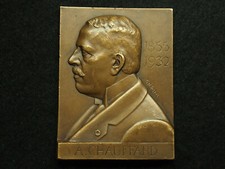 PLAQUE BRONZE G.N.RISPAL ACADEMIE FACULTE DE MEDECINE PARIS - ANATOLE CHAUFFARD